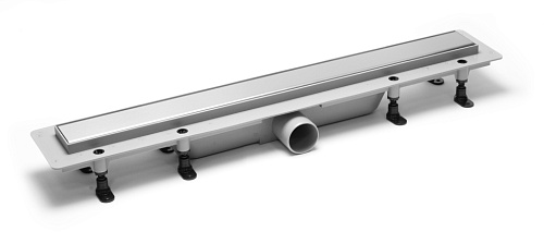 Сливной канал Plastbrno SZA4750 Design 4 комбинированный, решетка из нержавеющей стали 2 в 1, L = 750, серый