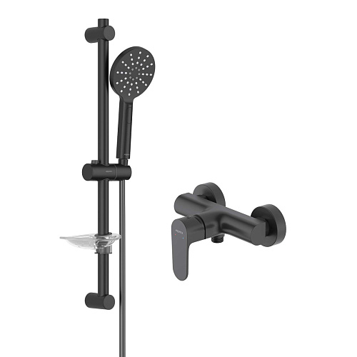 Комплект Aquatek AQ1232MB Оберон для ванной Set 2 в 1 (AQ1260MB + AQ2014MB), черный матовый Комплект Aquatek AQ1232MB Оберон для ванной Set 2 в 1 (AQ1260MB + AQ2014MB), черный матовый