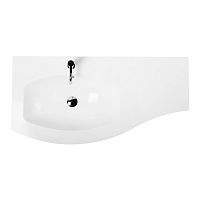 Раковина Cezares 50153 из искусственного мрамора, левосторонняя, Bianco, 104x52x1,2 см