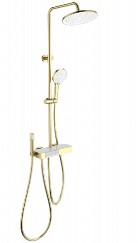 Душевая система с термостатом Wonzon & Woghand  WW-B3580-BG