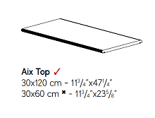 Декоративный элемент AtlasConcorde AIX AixFuméeTop30x120SP