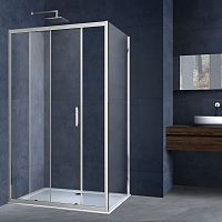 Душевой уголок Vincea VSR-3AL8011CL Alpha, 110х80 см, профиль хром/стекло прозрачное