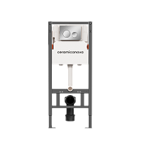 Инсталляция для унитаза, с клавишей Ceramica Nova Balance/ Circle CN121001CH Инсталляция для унитаза, с клавишей Ceramica Nova Balance/ Circle CN121001CH