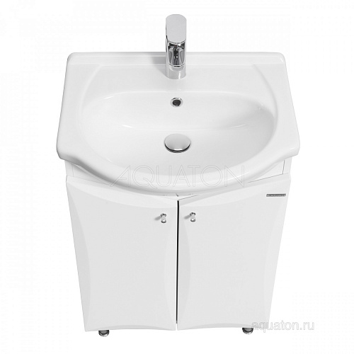 Тумба под раковину Акватон Джимми 57 У белый 1A068401DJ010 Тумба под раковину Акватон Джимми 57 У белый 1A068401DJ010 снят с производства