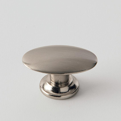 Ручка-кнопка Eban FAC11PO Ovale, для мебели, цвет: хром матовый снят с производства