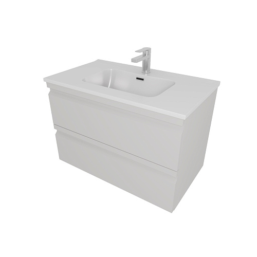 Тумба с раковиной Aquatek Вега AQ77080-LG купить недорого в интернет-магазине Керамос