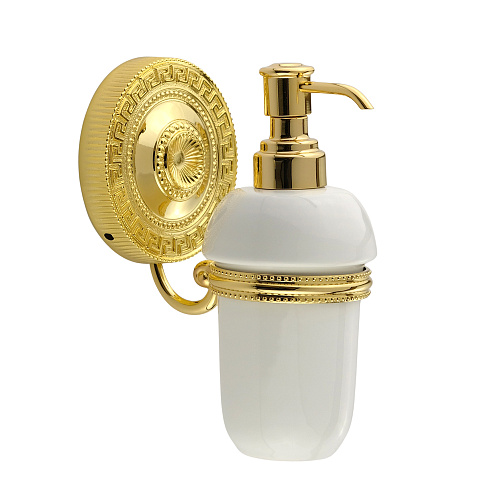 Дозатор Migliore 31501 Montecarlo жидкого мыла настенный, белый/золото купить недорого в интернет-магазине Керамос