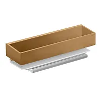 Корзинка Keuco 11159030000 Edition 11 для душа съемная, алюминий серебристый анодированный/бронза шлифованная