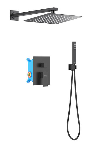 Душевой комплект Aquatek AQ1672MB Либра Set 3 в 1, черный матовый Душевой комплект Aquatek AQ1672MB Либра Set 3 в 1, черный матовый