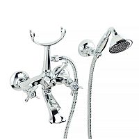 Смеситель Migliore 28491 Korona для ванны внешний, изогнутый, хром