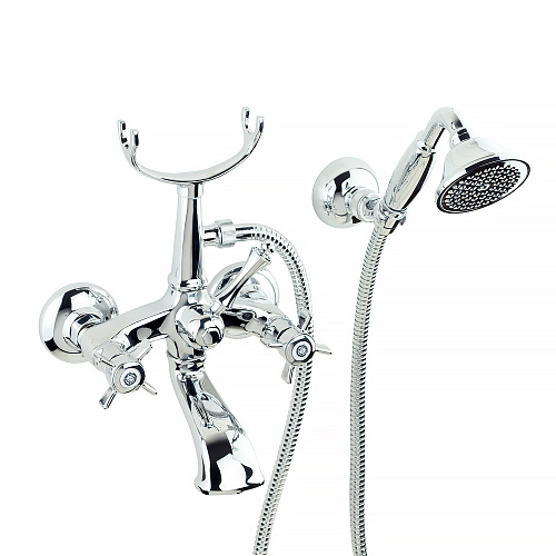 Смеситель Migliore 28491 Korona для ванны внешний, изогнутый, хром