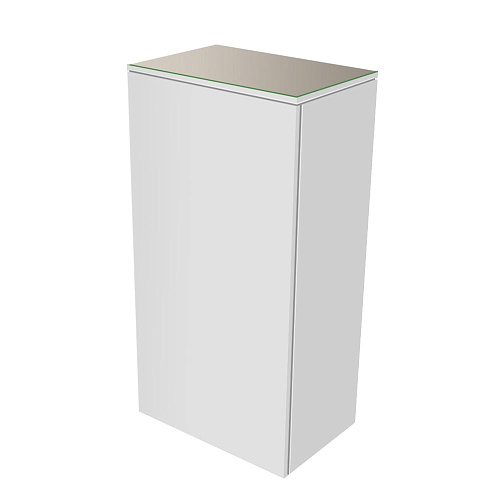 Шкаф-пенал Keuco 31725740002 Edition 400 средний 90х45 см, петли справа, белый/стекло глянцевое кашемир купить недорого в интернет-магазине Керамос