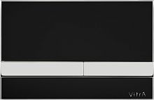 Клавиша смыва Vitra 740-1101 Select, двойной смыв, глянцевый черный