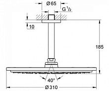 Потолочный душ Grohe RainshowerSystem 26067GL0