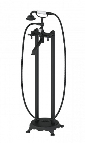 Смеситель для ванны, напольный Wonzon & Woghand  WW-88649020-MB