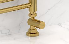 Вентиль Сунержа 03-1401-1234 прямой, (цилиндр) G 1/2" НР х G 3/4" НГ, золото