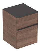 Шкаф Geberit 500.357.JR.1 Smyle Square подвесной с 2 ящиками, 45х60 см, пекан