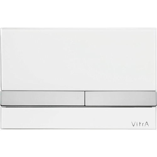 Клавиша смыва Vitra 740-1100 Select, двойной смыв, белый глянец/хром Клавиша смыва Vitra 740-1100 Select, двойной смыв, белый глянец/хром