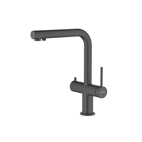 Смеситель Aquatek AQ1385MB Европа для кухни с подключением к фильтру питьевой воды, черный матовый Смеситель Aquatek AQ1385MB Европа для кухни с подключением к фильтру питьевой воды, черный матовый