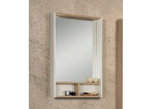 Зеркальный шкаф Акватон Йорк 60 (1A170102YOAD0) белый/дуб сонома снят с производства