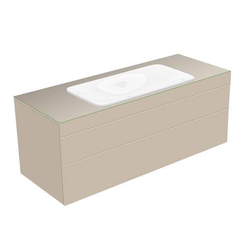 Тумба Keuco 31583180000 Edition 400 под умывальник 140х53.5 см, кашемир/стекло глянцевое кашемир купить недорого в интернет-магазине Керамос
