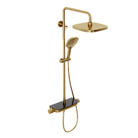 Душевая система с термостатом ABELSBERG Lineara SNS52890BG