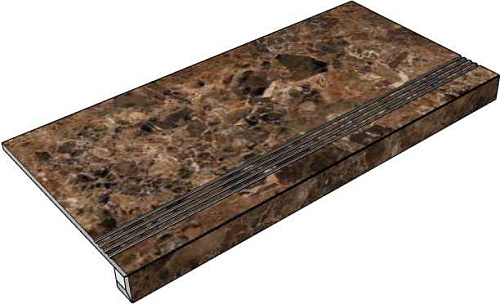 Ступень Mega Tile High Glossy GTMarronEmperadorGlossy36_4 30x60 снят с производства