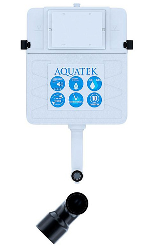 Смывной бачок Aquatek INS-0000019 скрытого монтажа для унитазов, с отводом, белый Смывной бачок Aquatek INS-0000019 скрытого монтажа для унитазов, с отводом, белый