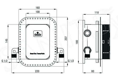 Смеситель для душа DEANTE BOX BXY_M44T купить недорого в интернет-магазине Керамос Смеситель для душа DEANTE BOX BXY_M44T купить недорого в интернет-магазине Керамос