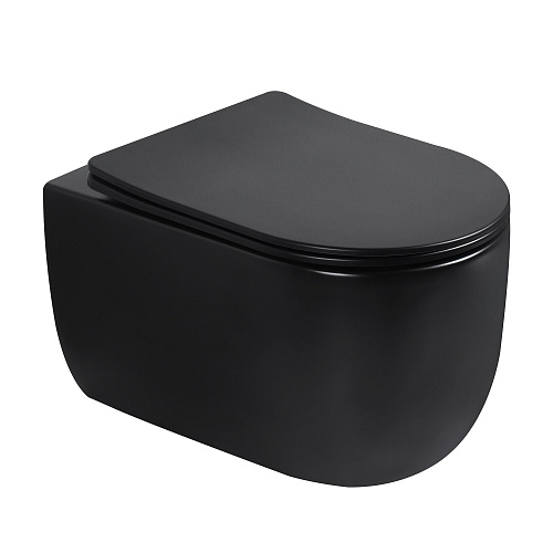 Унитаз подвесной Abber BEQUEM AC1104TMB купить недорого в интернет-магазине Керамос