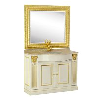 Зеркало Migliore 27335 Ravenna прямоугольное с фаской 117х101х4 см, золото
