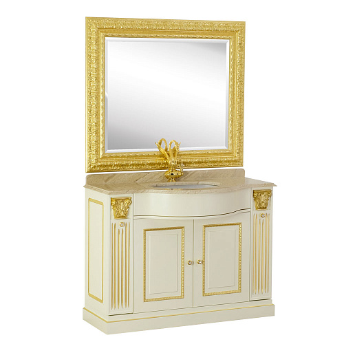 Зеркало Migliore 27335 Ravenna прямоугольное с фаской 117х101х4 см, золото купить недорого в интернет-магазине Керамос