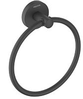 Полотенцедержатель-кольцо Aquatek AQ4212MB Оберон, черный матовый