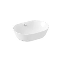 Раковина-чаша Vitra 7427B003-0012 Geo накладная 55х40 см, с переливом, белая Раковина-чаша Vitra 7427B003-0012 Geo накладная 55х40 см, с переливом, белая
