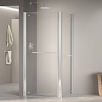 Душевой уголок RGW 040848198-011 Passage PA-48-1 (PA-03 + Z-060-1 + держатель), 185 см, профиль хром