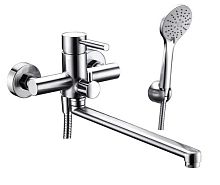 Смеситель WasserKRAFT 4102L Main для ванны, с длинным изливом, хромоникелевое покрытие