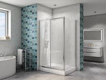 Душевой уголок BelBagno DUE-AH-1-120/90-C-CR, 190х120х90 см, стекло прозрачное/профиль хром Душевой уголок BelBagno DUE-AH-1-120/90-C-CR, 190х120х90 см, стекло прозрачное/профиль хром