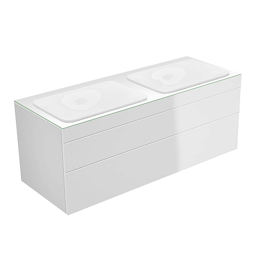 Тумба Keuco 31574400000 Edition 400 под умывальник 140х53.5 см, белый глянцевый/стекло глянцевое белое купить недорого в интернет-магазине Керамос Тумба Keuco 31574400000 Edition 400 под умывальник 140х53.5 см, белый глянцевый/стекло глянцевое белое купить недорого в интернет-магазине Керамос