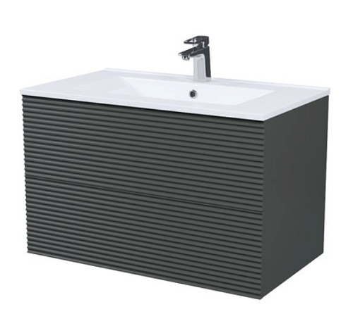 Тумба c раковиной, подвесная с 2мя ящиками IDDIS Bild BIL80G0i95K купить недорого в интернет-магазине Керамос