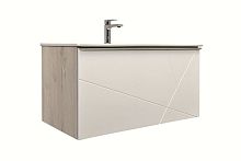 Тумба-умывальник Comforty 00-00008478 Мерано подвесная, 90х47 см, дуб дымчатый