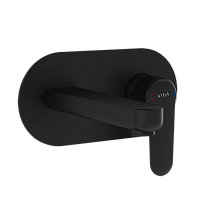 Смеситель Vitra A4272136EXP Root Round для раковины встроенный, матовый черный Смеситель Vitra A4272136EXP Root Round для раковины встроенный, матовый черный