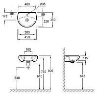 Раковина Jacob Delafon Mideo E4338G-00