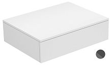 Тумба Keuco 31740110000 Edition 400 боковая 70х53.5 см, антрацит/стекло глянцевое антрацит