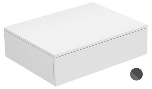 Тумба Keuco 31740110000 Edition 400 боковая 70х53.5 см, антрацит/стекло глянцевое антрацит купить недорого в интернет-магазине Керамос