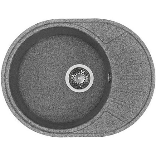 Мойка для кухни Акватон 1A711232CS230 Чезана 57х44 см, с крылом, серая Мойка для кухни Акватон 1A711232CS230 Чезана 57х44 см, с крылом, серая