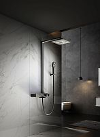 Душевая стойка Vincea VSFS-3I13TMB Inspire термостатическая с изливом, черный матовый