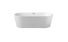 Ванна Aquatek AQ-99880 Ово акриловая 180х80 см, со сливом/ножками, белый глянцевый