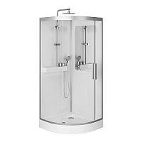 Душевая кабина AM.PM W80C-016-090MTA Like, 90х90 см, без гидромассажа, хром матовый