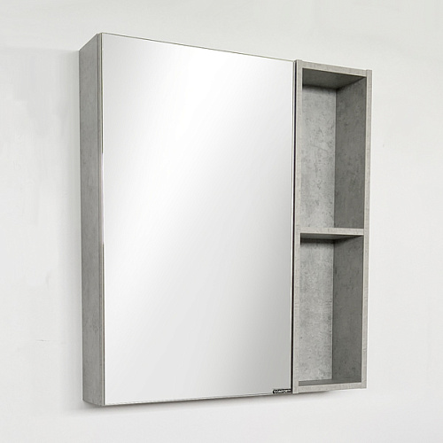 Зеркальный шкаф COMFORTY 00-00006490 Осло 60 см, светлый бетон купить недорого в интернет-магазине Керамос