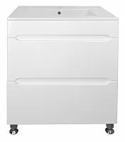 Тумба Loranto CS00071937 Арфа с раковиной, напольная, 60х44 см, белая купить недорого в интернет-магазине Керамос